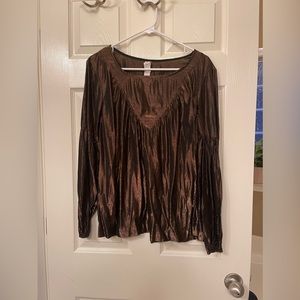 Anthropologie Amadi Copper Blouse